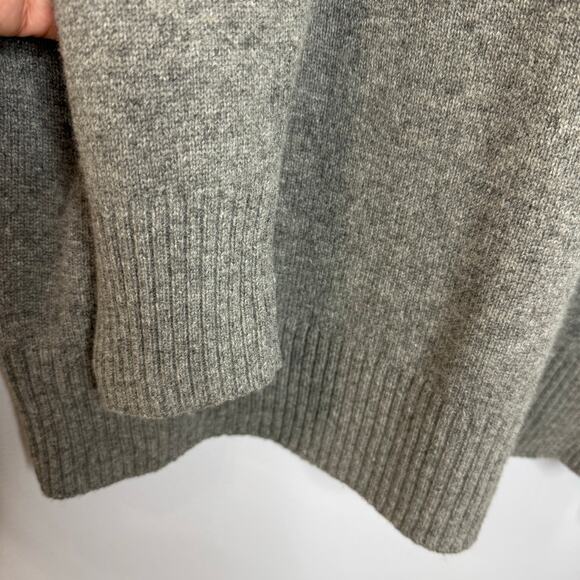 J. Crew Rugged Men's XL Merino Wool Blend Gray Heather Crewneck Sweater Preppy - Picture 3 of 7